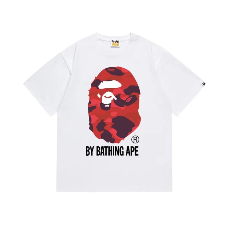 BAPE Ape Head Tee Red Camo Ape Head