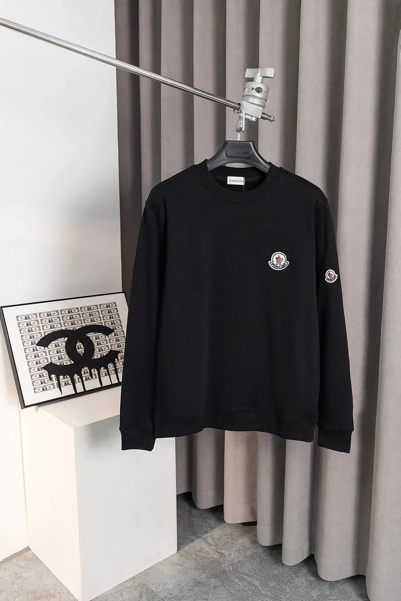 Moncler Crewneck Sweatshirt Logo Patch