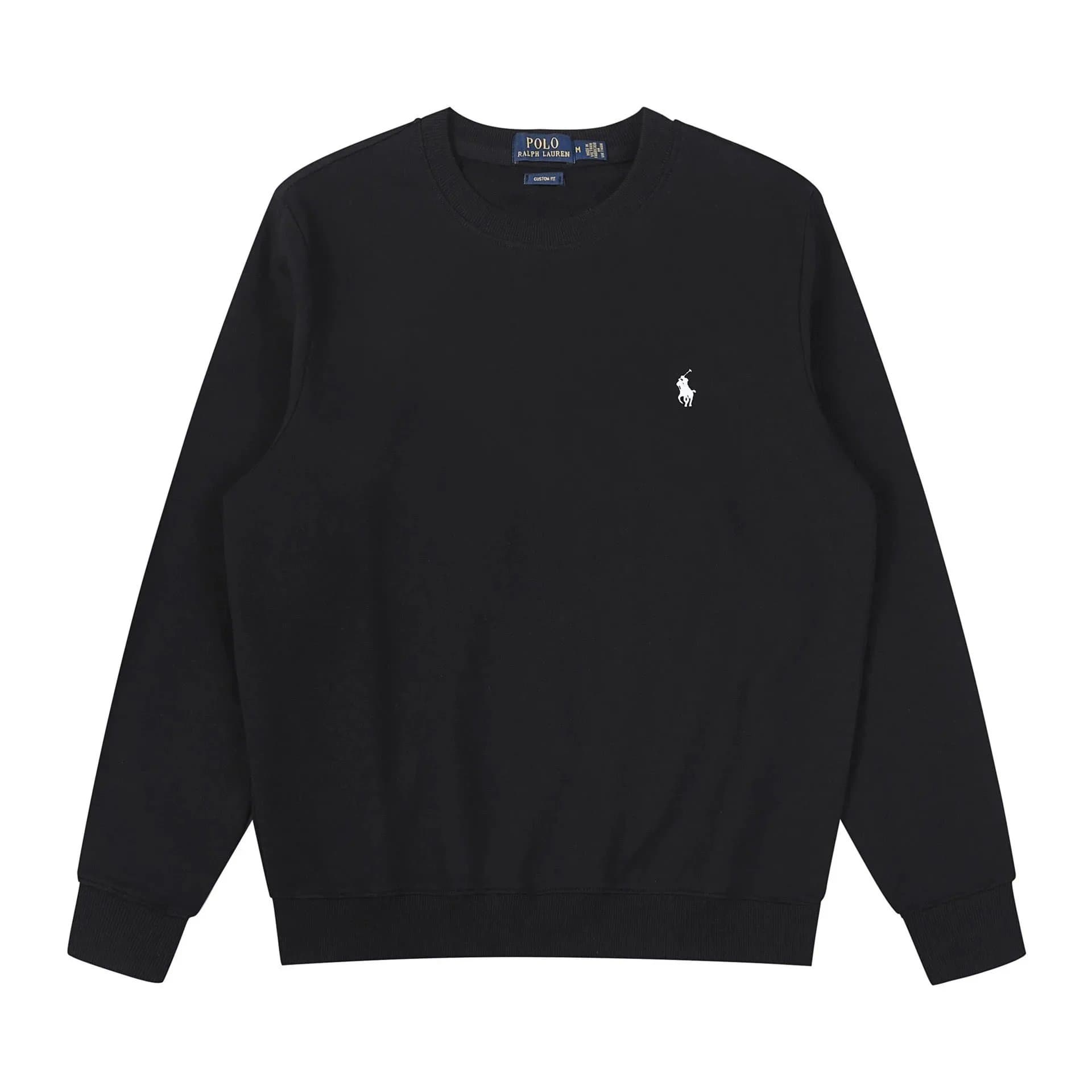 Polo Ralph Lauren Full-Zip Hoodie Heather Grey — 圆领黑色白标