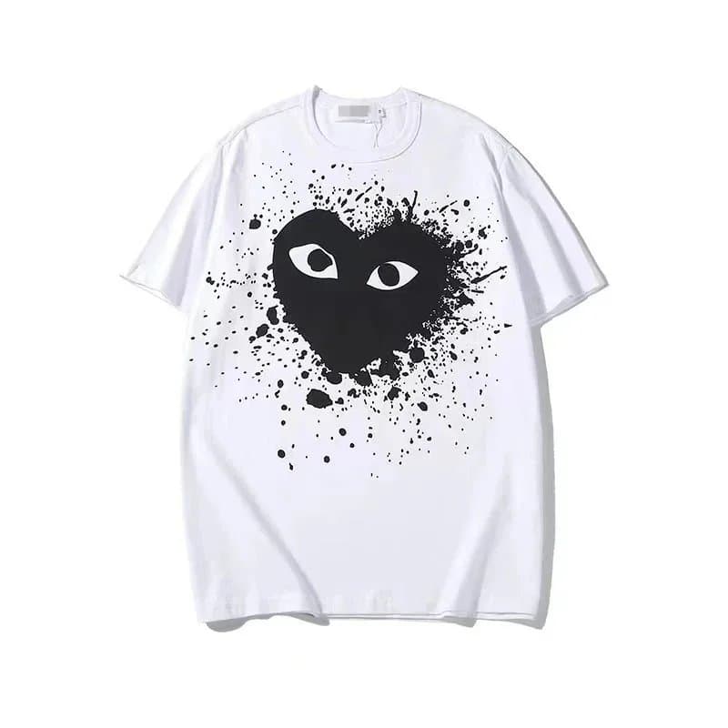 Comme des Garçons Heart Tee Black Heart Splatter