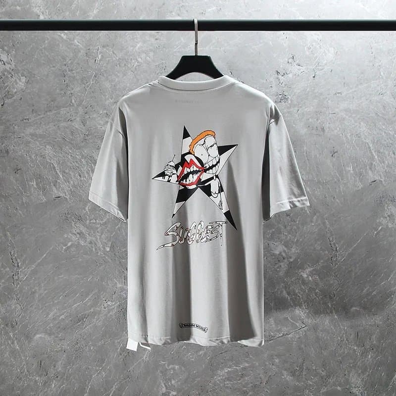 Chrome Hearts Graphic Tee Star Shark Print