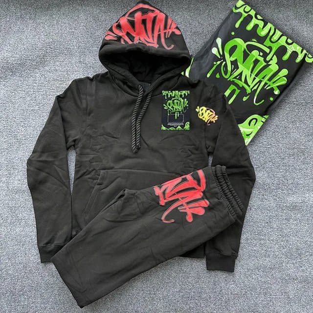 Gallery Dept. Hoodie and Joggers Set Graffiti Print