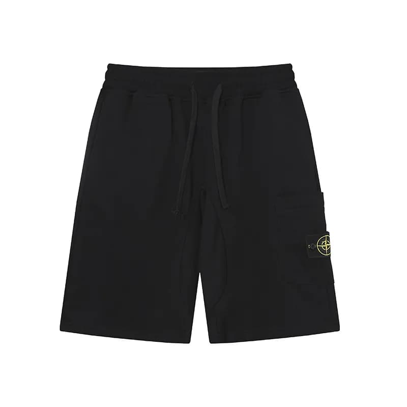Stone Island Cargo Joggers Olive Grey — 11黑色纯棉短裤