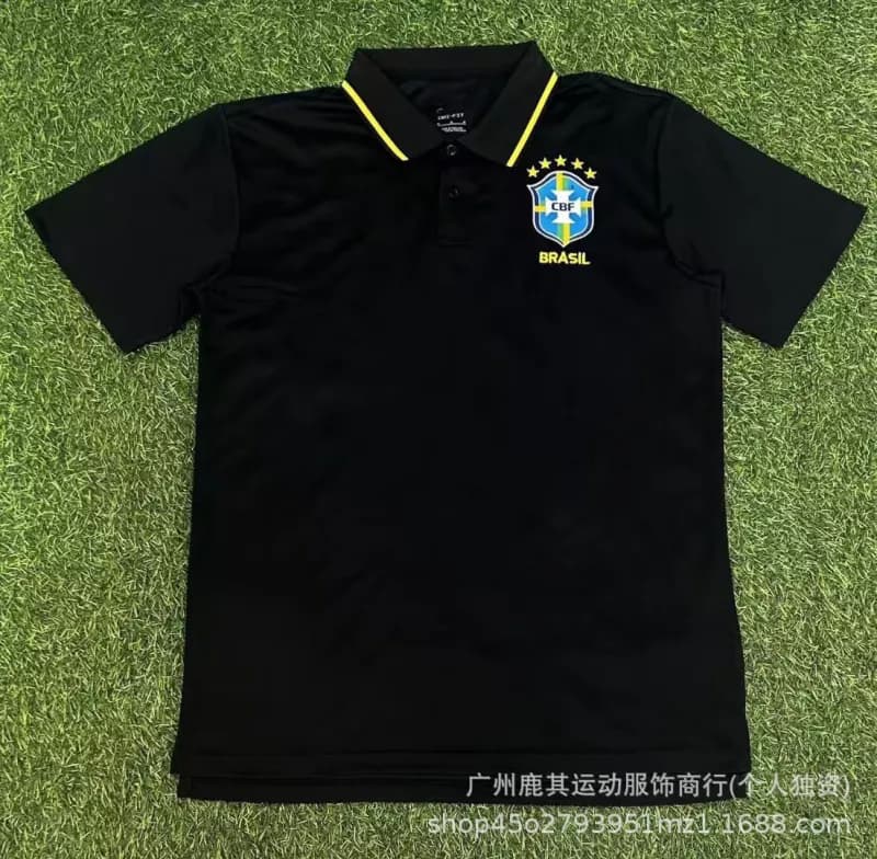 Spain National Team Training Jersey 2022-23 Home — 2627巴西黑色POLO