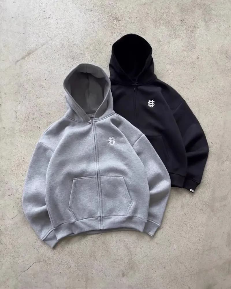Stüssy Track Pants Zip-Cuff — 灰色上衣2255-1