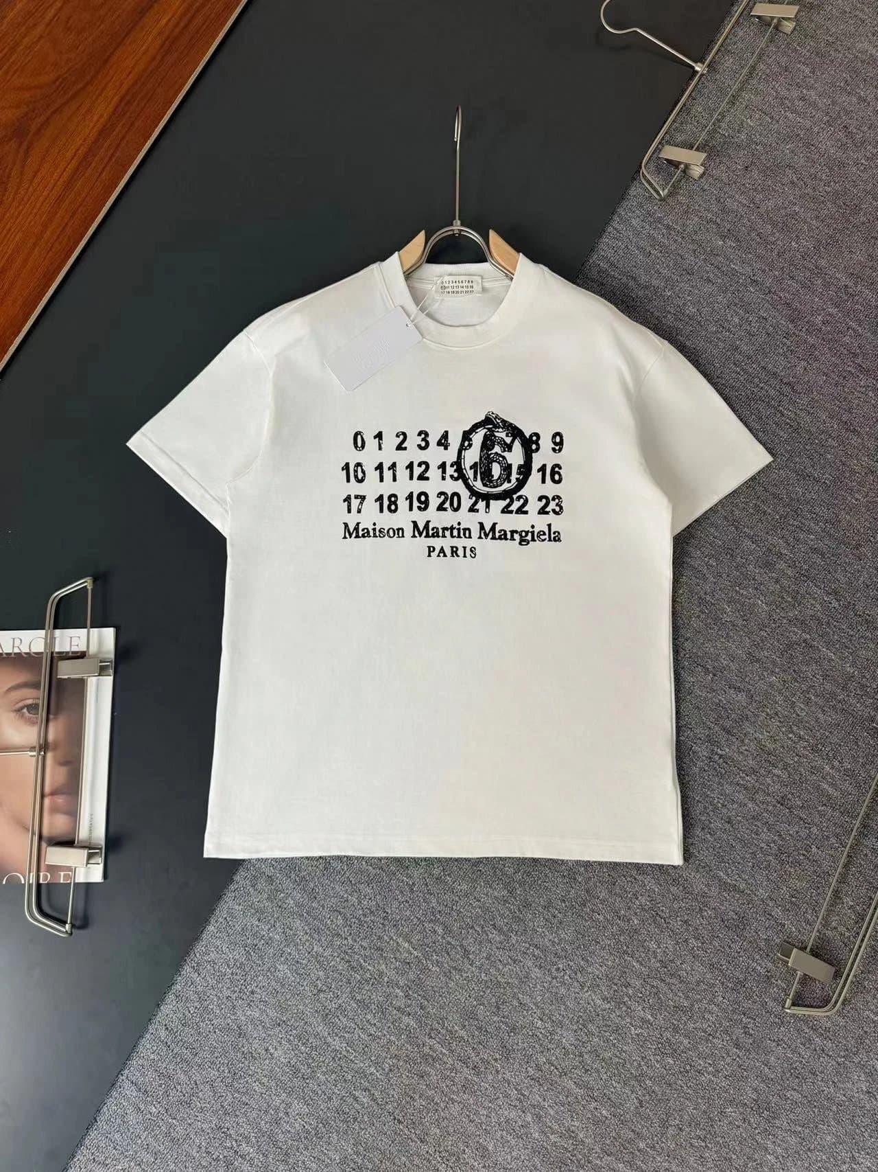 Maison Margiela Numbered Logo Tee Numbers Print