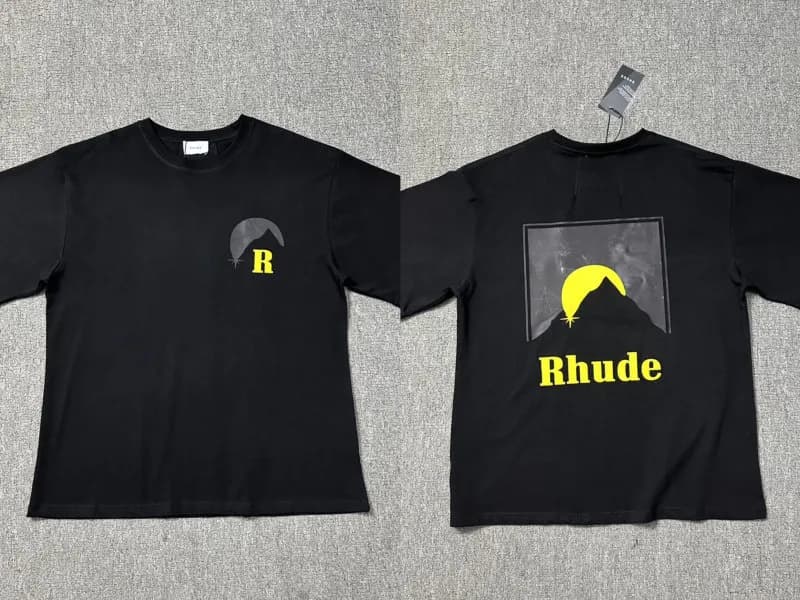 Rhude Graphic T-Shirt Sunset Logo