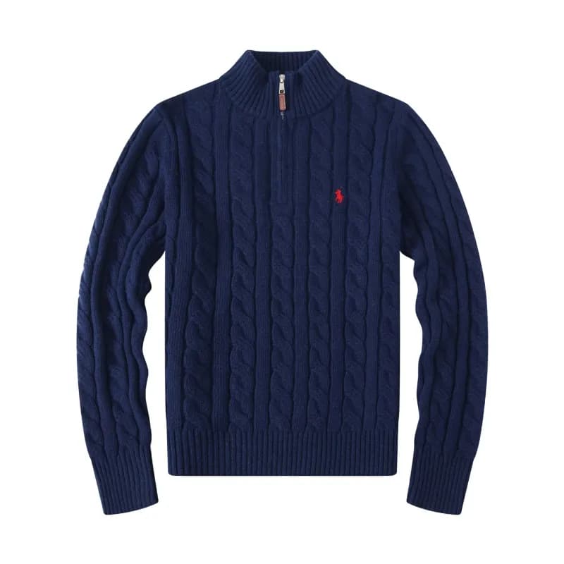 Polo Ralph Lauren Cable Knit V-Neck Sweater Classic Cable — 0513005YB