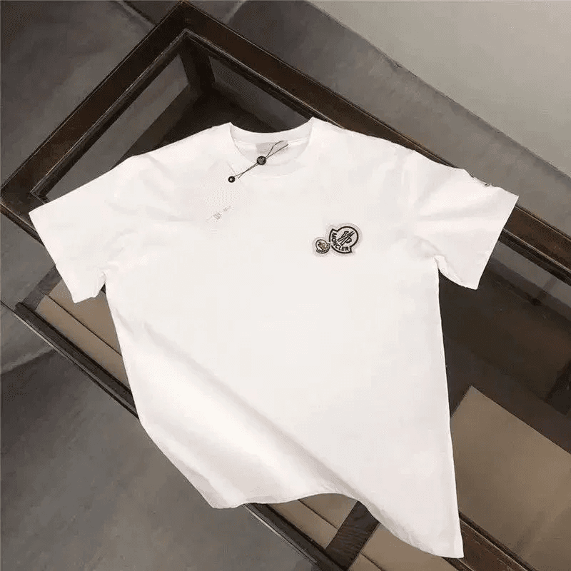 Prada Logo T-Shirt Triangle Logo — Moncler-白色2