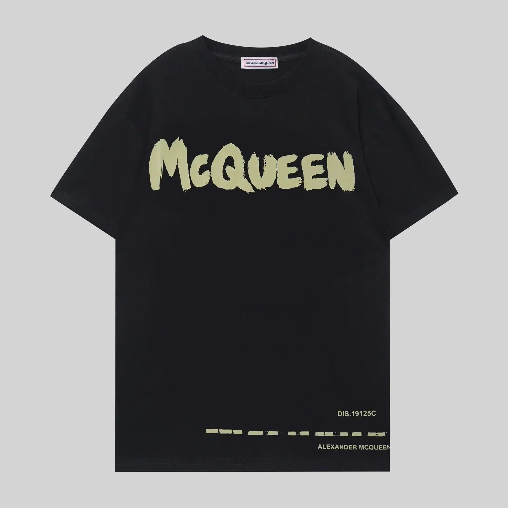 Alexander McQueen Logo T-Shirt Brushstroke Logo