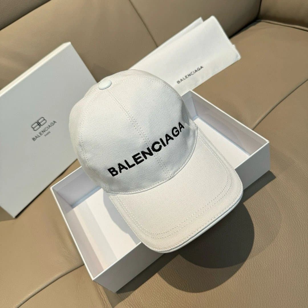 Balenciaga Logo Cap Black Logo
