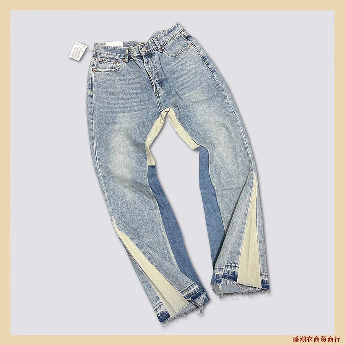 Gallery Dept. Straight Fit Jeans Washed Black — 4085