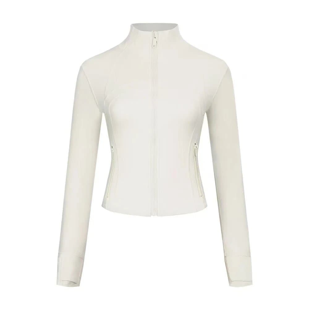 Lululemon Define Jacket High-Neck Zip-Up — 白蛋白
