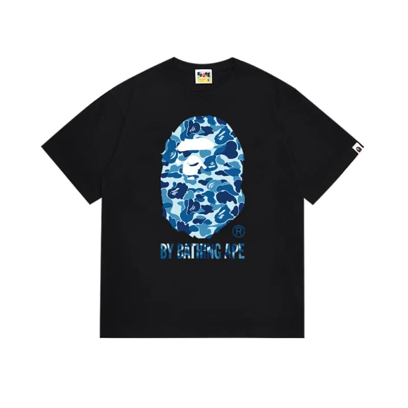 BAPE Ape Head Tee Blue Camo