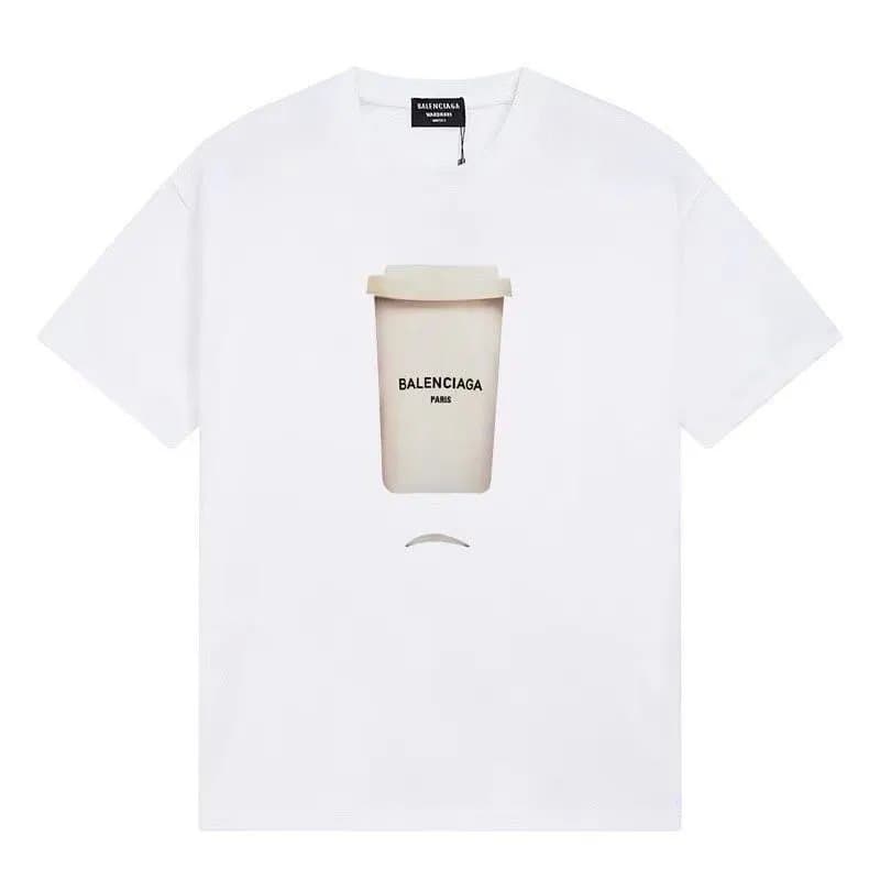 Balenciaga Logo T-Shirt Red Script — E6