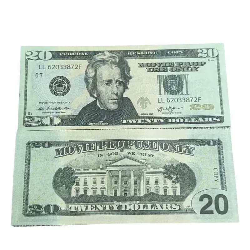 Ten Pound Note Play Money Copy — 美元-20面值一包100张
