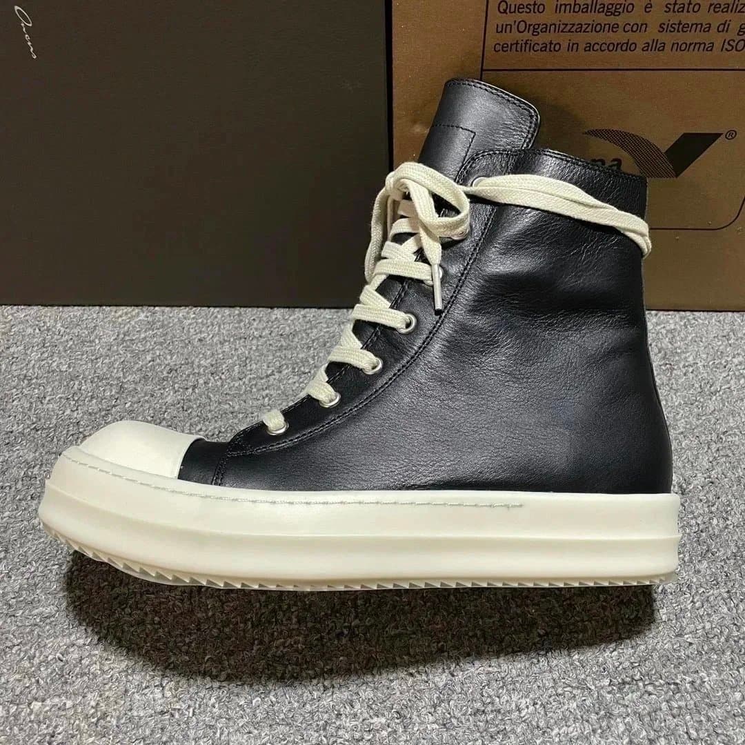 Rick Owens Drkshdw Platform Boot All Black — GZ版本 RO · GZ版本 RO高帮皮面