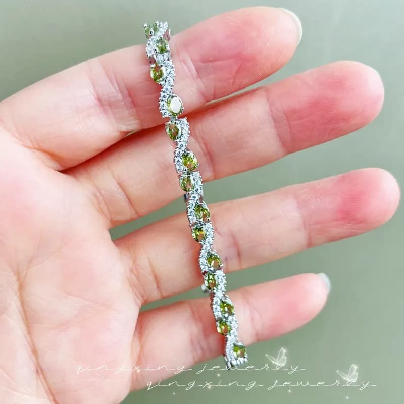 Van Cleef & Arpels Alhambra Bracelet Emerald and Diamond — 升级版｜5mm银绿色