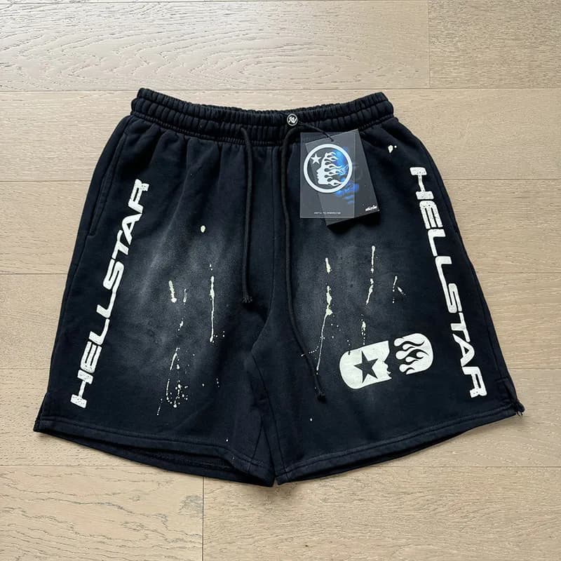 Sp5der Flame Shorts Gradient Flame Print — 773