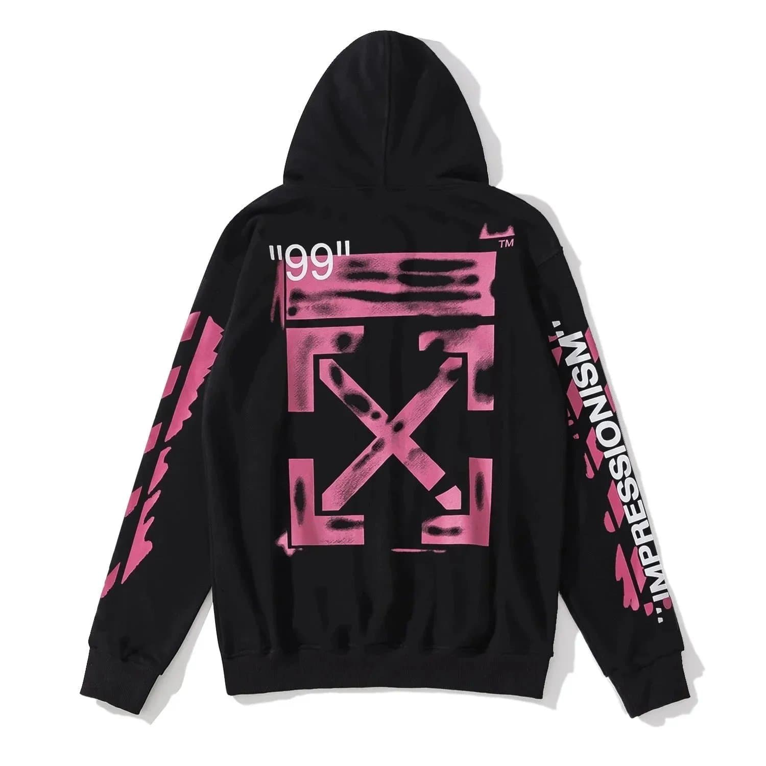 Off-White × Nike Zip-Up Hoodie Industrial Pink