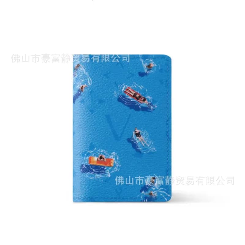 Versace Passport Holder Swimming Pool Print