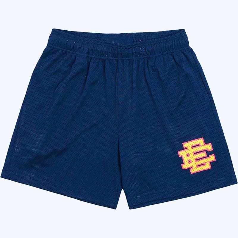 Fear of God Essentials Mesh Shorts Logo Embroidered — 藏青色