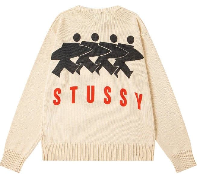 Stüssy Knit Sweater Four Figures Logo