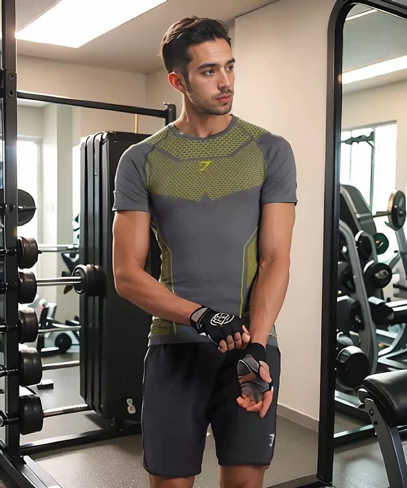 Lululemon Compression T-Shirt Hex Mesh Panel
