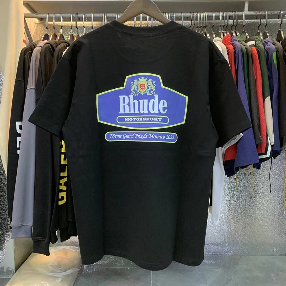 Rhude Graphic Tee Mountain Logo — 5003 黑色