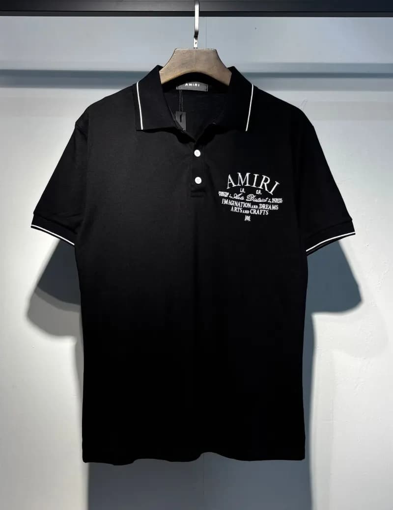 Amiri Logo T-Shirt Mesh Script — 5129 # Black