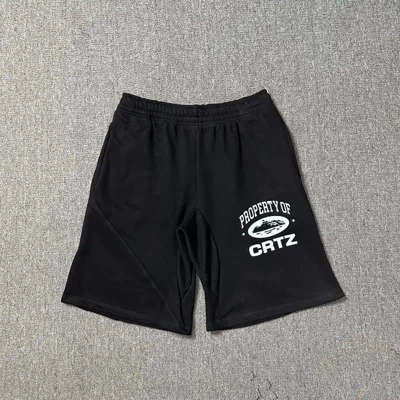 Corteiz Property of CRTZ Shorts White Logo