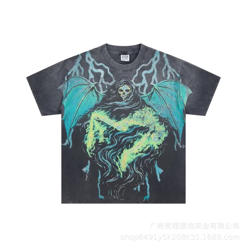 Valentino Valley Dreams Tee Sun and Moon Graphic — V902-黑色