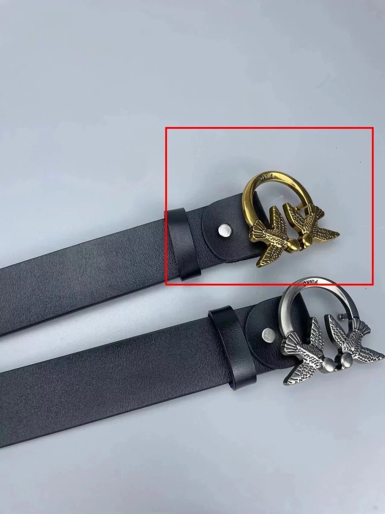 Ferragamo 燕子扣皮带 双燕金属扣