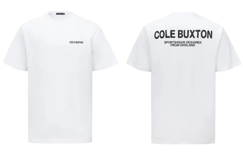 Cole Buxton Logo T-Shirt Minimalist Print