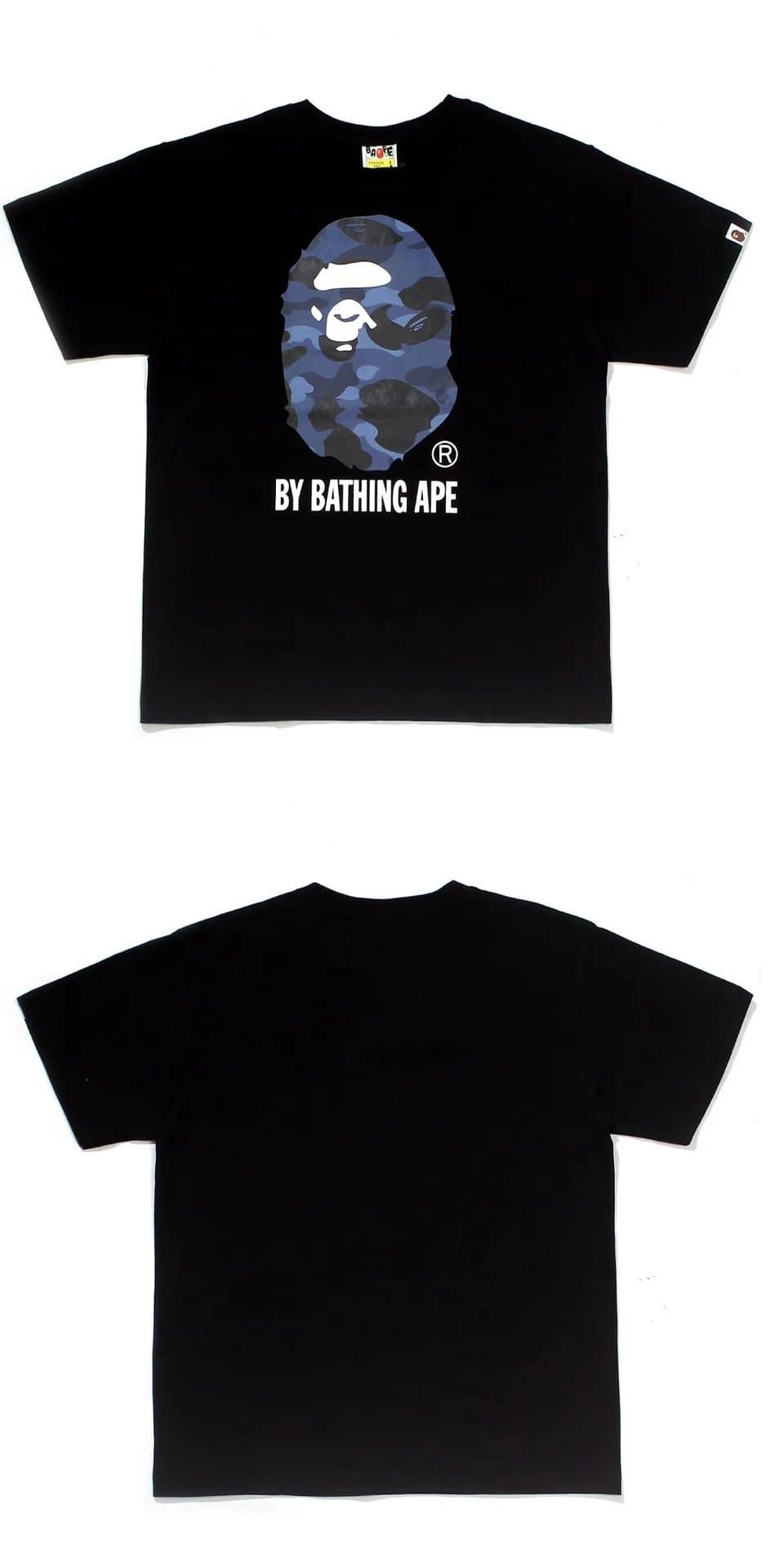 BAPE Ape Head Tee Brown Ape Head — 167黑蓝