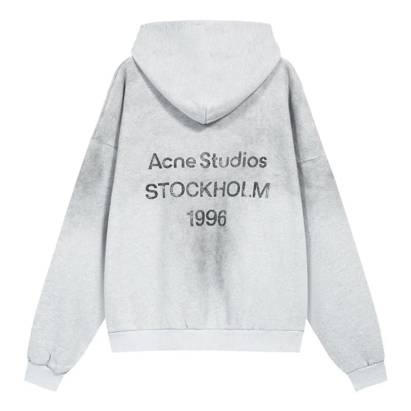 Acne Studios Hooded Sweatshirt Stockholm 1996 Print