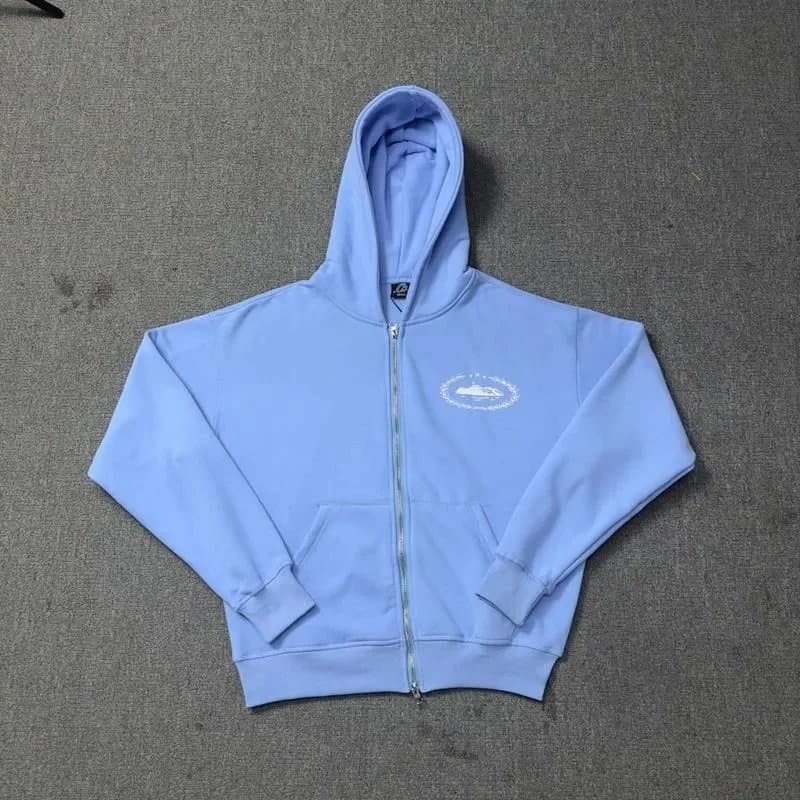 Corteiz Zip-Up Hoodie and Joggers Set CRTZ Logo — 12