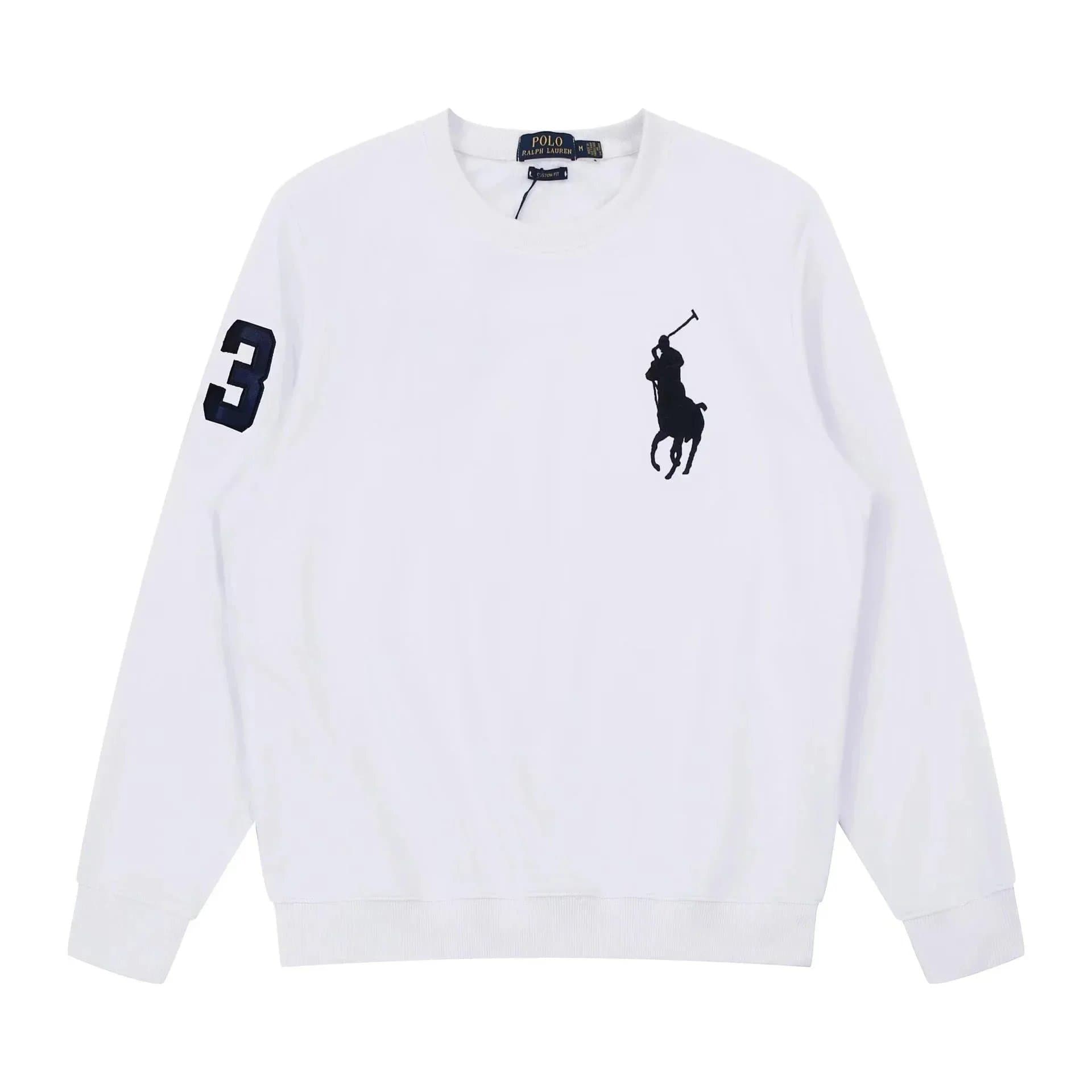 Polo Ralph Lauren Crewneck Sweatshirt Heather Grey — ALBB-11