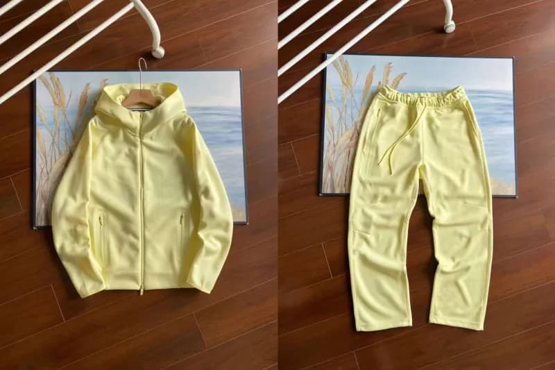 Lululemon Track Pants Butter Yellow — 浅黄色套装