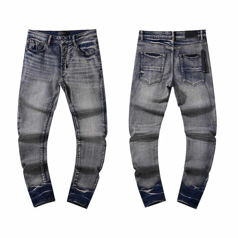 Slim Fit Jeans Washed Distressed