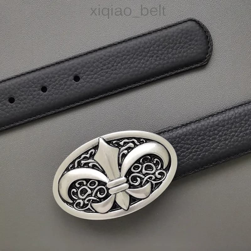 Chrome Hearts Leopard Print Belt Blue Leopard — 6古银
