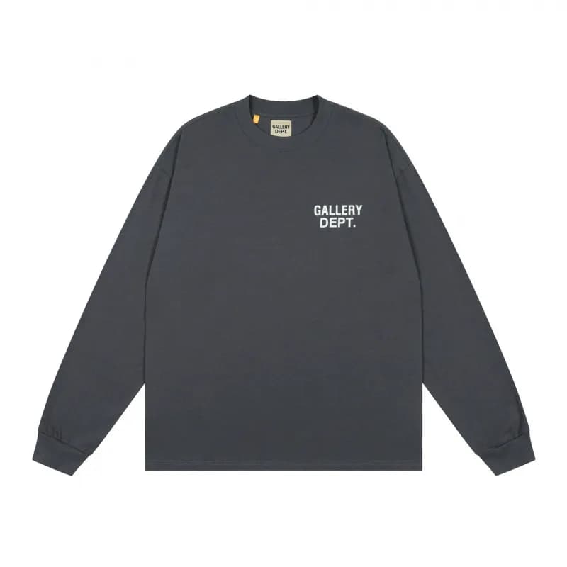 Long Sleeve Tee Gallery Dept. Logo — GA-62 铁灰