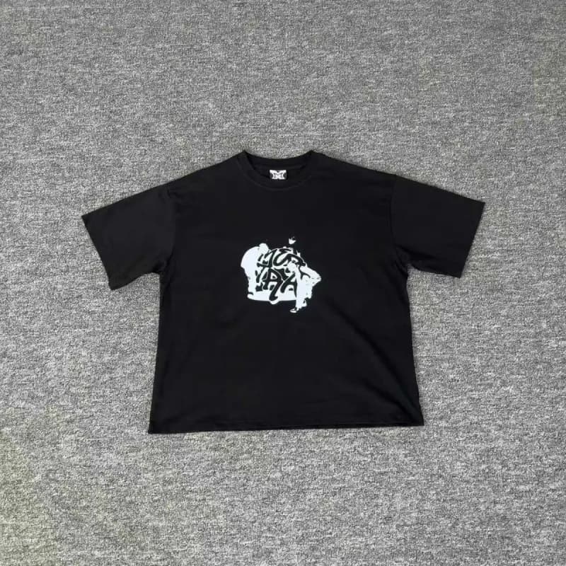 Balenciaga Mesh T-Shirt Logo Print — 6505黑色