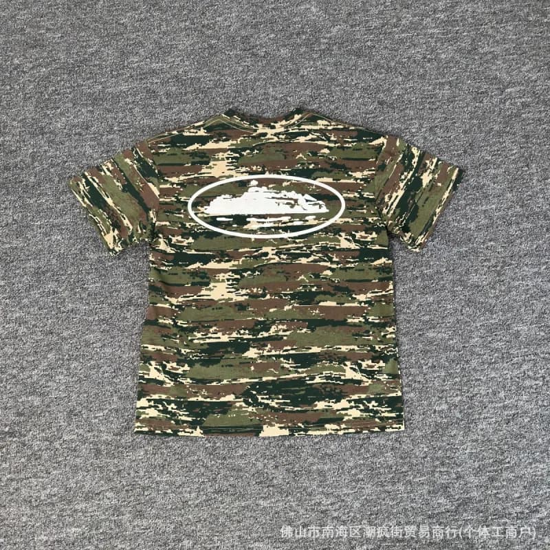 Sp5der Short-Sleeve Tee Embroidered Logo — 718