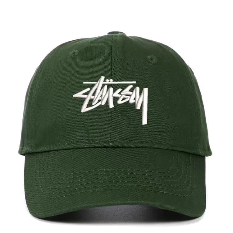 Stüssy Baseball Cap Classic Logo — 精品-墨绿