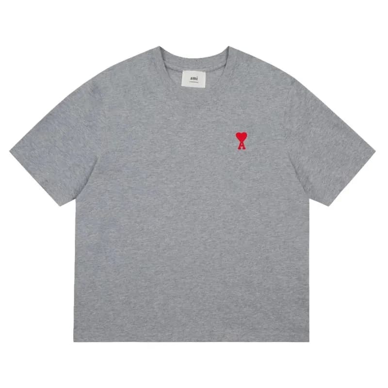 AMI Paris Cotton T-Shirt Heart Logo