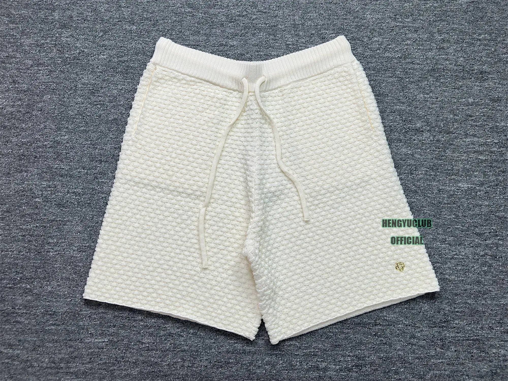 Balenciaga Knit Shorts Textured Loopback