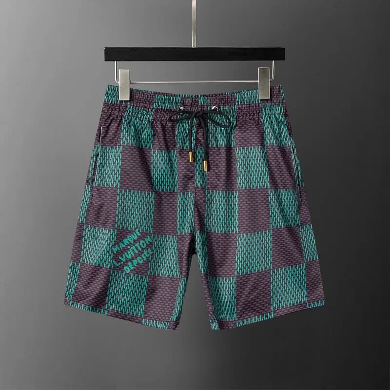 Louis Vuitton Checkered Swim Shorts Monogram Grid