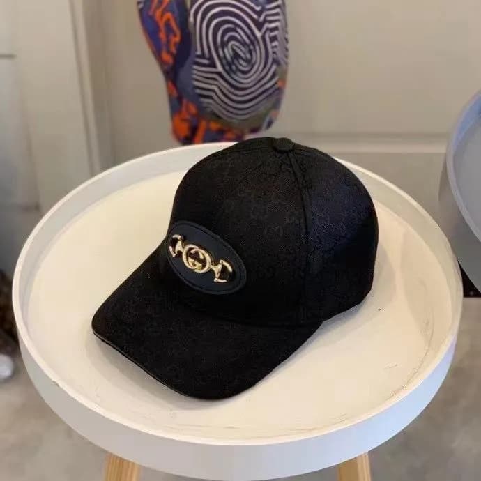 Gucci Baseball Cap GG Monogram — G链条棒球帽黑色