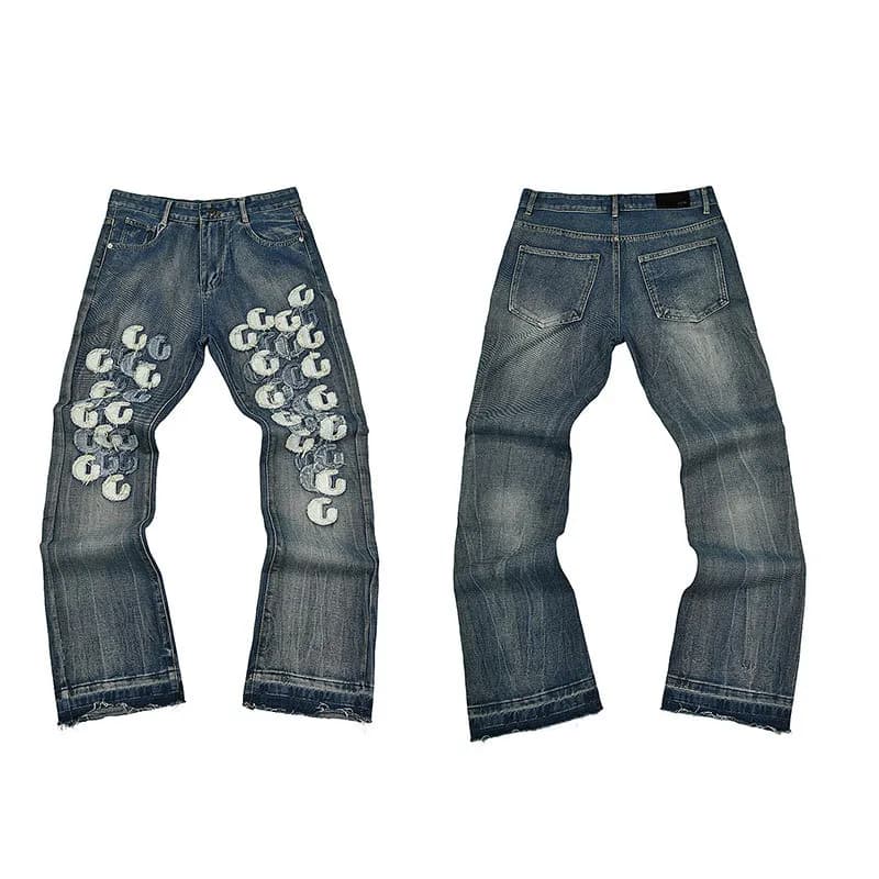 Gucci Jeans GG Patch Embroidered